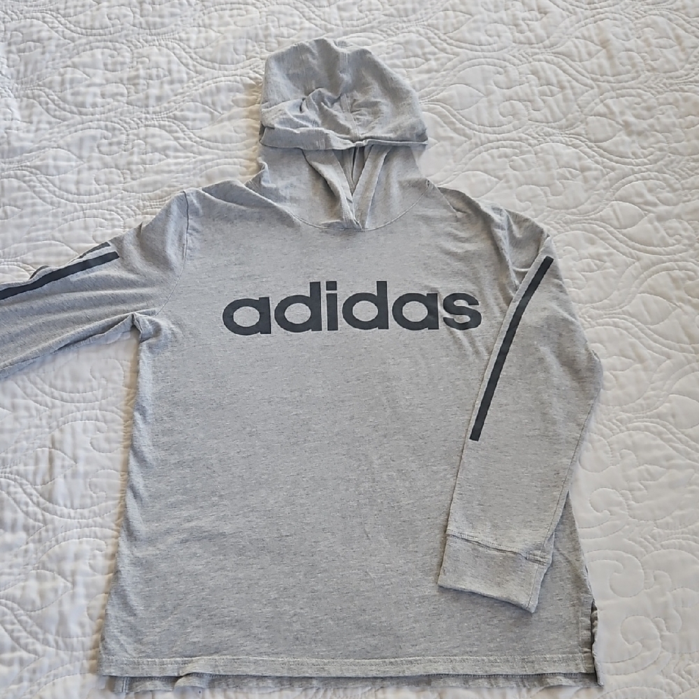 Adidas Light Gray Men's Hoodie